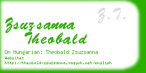 zsuzsanna theobald business card